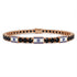 Black Diamond Tennis Bracelet with Israeli Flag no. 8