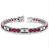 Ruby Tennis Bracelet with Israeli Flag no. 12