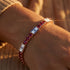 Ruby Tennis Bracelet with Israeli Flag no. 11