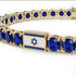 Sapphire Tennis Bracelet with Israeli Flag no. 13 image 2