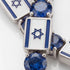 Sapphire Tennis Bracelet with Israeli Flag no. 15