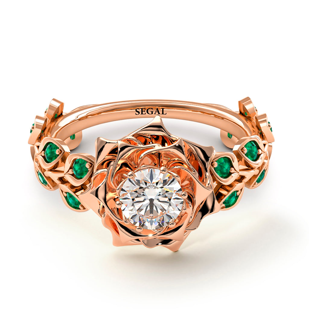 Rose Flower And Leaves - Diana no. 5