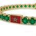Emerald Tennis Bracelet with Morocco Flag no. 4 image 4