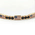 Black Diamond Tennis Bracelet with United States Flag no. 7