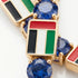Sapphire Tennis Bracelet with United Arab Emirates Flag no. 13