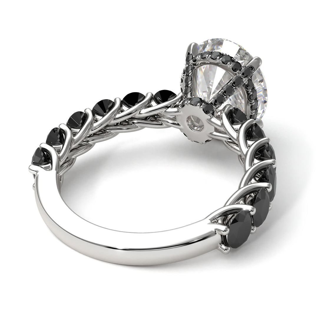 4ct Oval Cut Diamond Engagement Ring - Xena No. 33