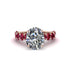 4ct Oval Cut Diamond Engagement Ring - Xena No. 47