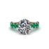 4ct Oval Cut Diamond Engagement Ring - Xena No. 17 image 2