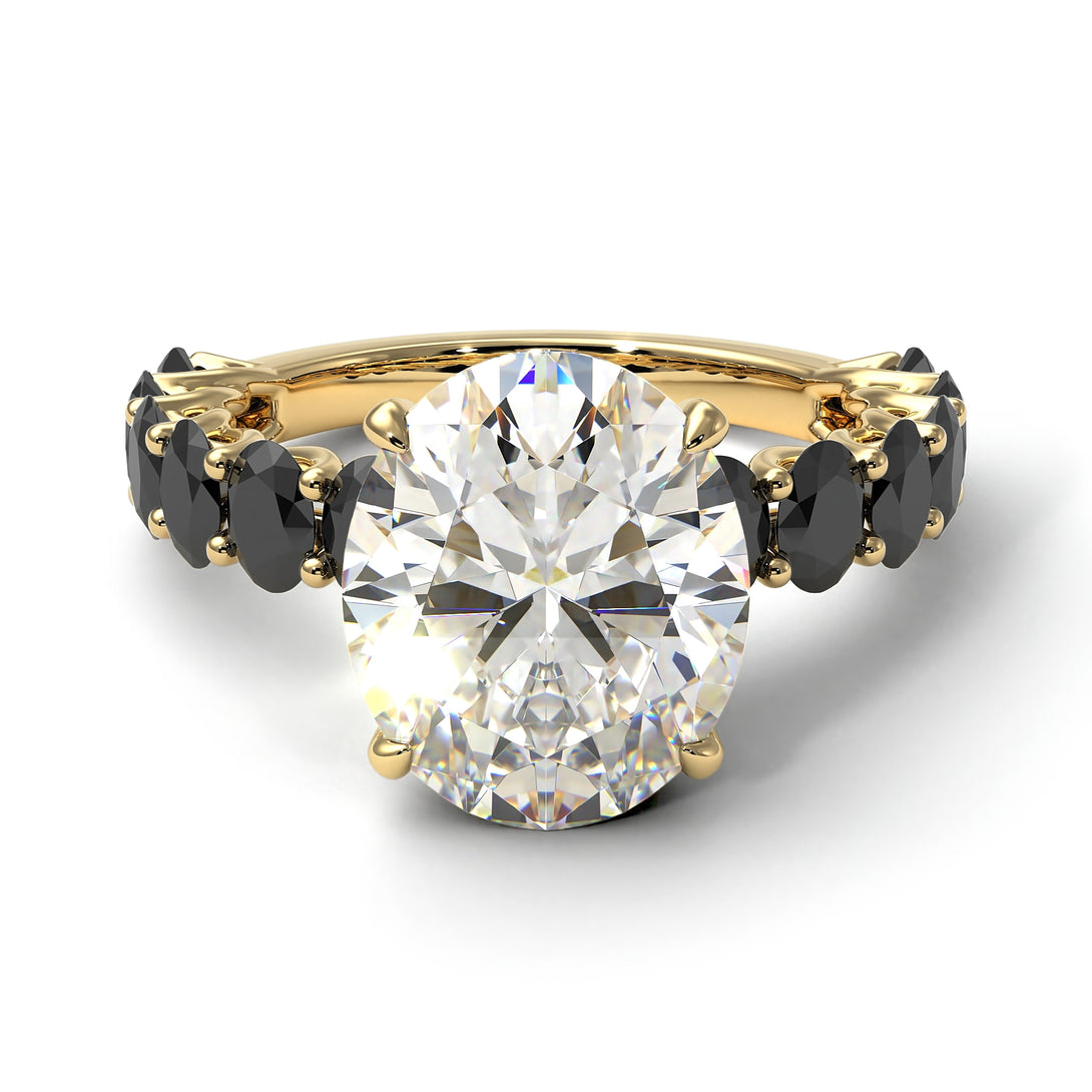 4ct Oval Cut Diamond Engagement Ring - Xena No. 31