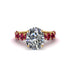 4ct Oval Cut Diamond Engagement Ring - Xena No. 46