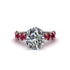 4ct Oval Cut Diamond Engagement Ring - Xena No. 48