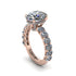 4ct Oval Cut Diamond Engagement Ring - Xena No. 2 image 7