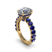 4ct Oval Cut Diamond Engagement Ring - Xena No. 61 image 1