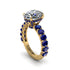 4ct Oval Cut Diamond Engagement Ring - Xena No. 61 image 1