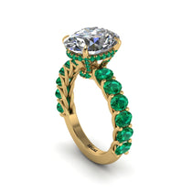 4ct Oval Cut Diamond Engagement Ring - Xena No. 16 image 1