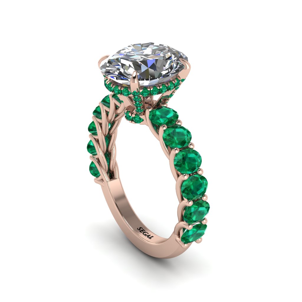 4ct Oval Cut Diamond Engagement Ring - Xena No. 17