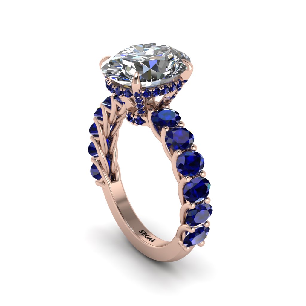 4ct Oval Cut Diamond Engagement Ring - Xena No. 62