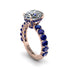 4ct Oval Cut Diamond Engagement Ring - Xena No. 62 image 1