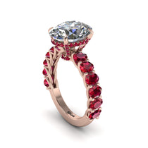 4ct Oval Cut Diamond Engagement Ring - Xena No. 47 image 1
