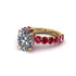 4ct Oval Cut Diamond Engagement Ring - Xena No. 46