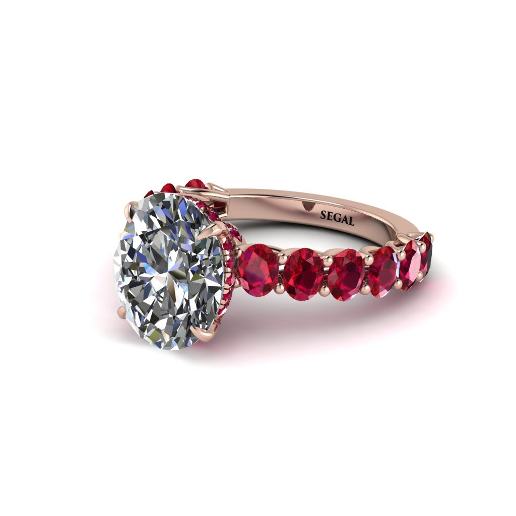 4ct Oval Cut Diamond Engagement Ring - Xena No. 47