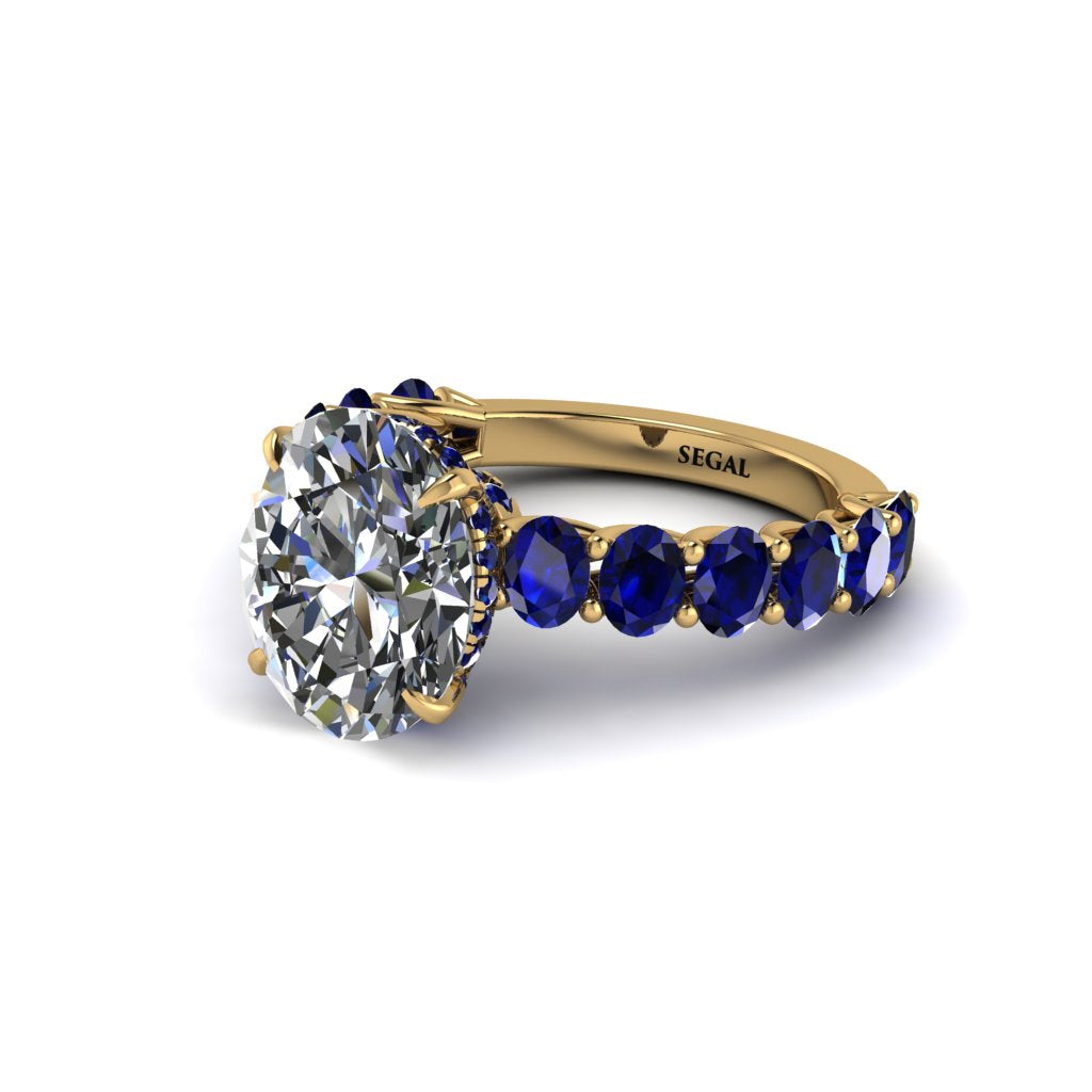 4ct Oval Cut Diamond Engagement Ring - Xena No. 61