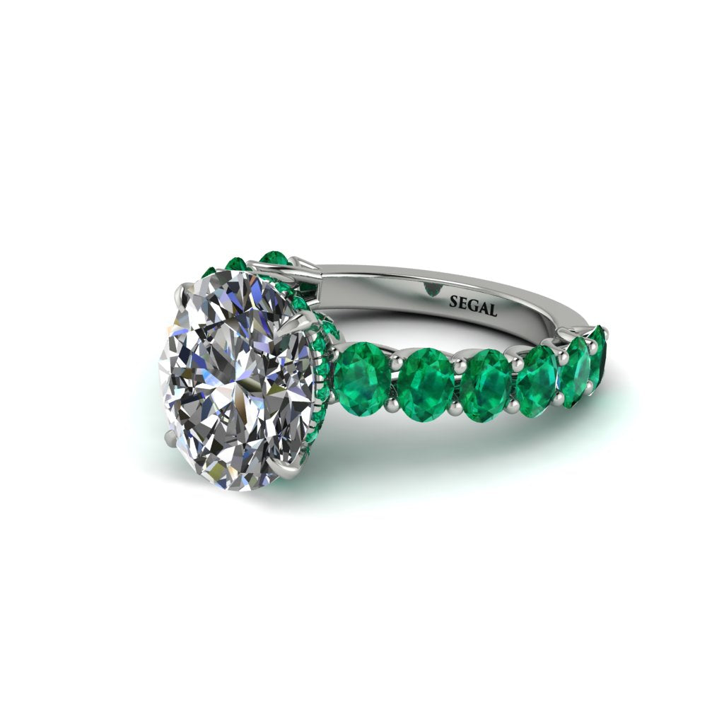 4ct Oval Cut Diamond Engagement Ring - Xena No. 18
