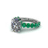 4ct Oval Cut Diamond Engagement Ring - Xena No. 18 image 3