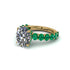 4ct Oval Cut Diamond Engagement Ring - Xena No. 16