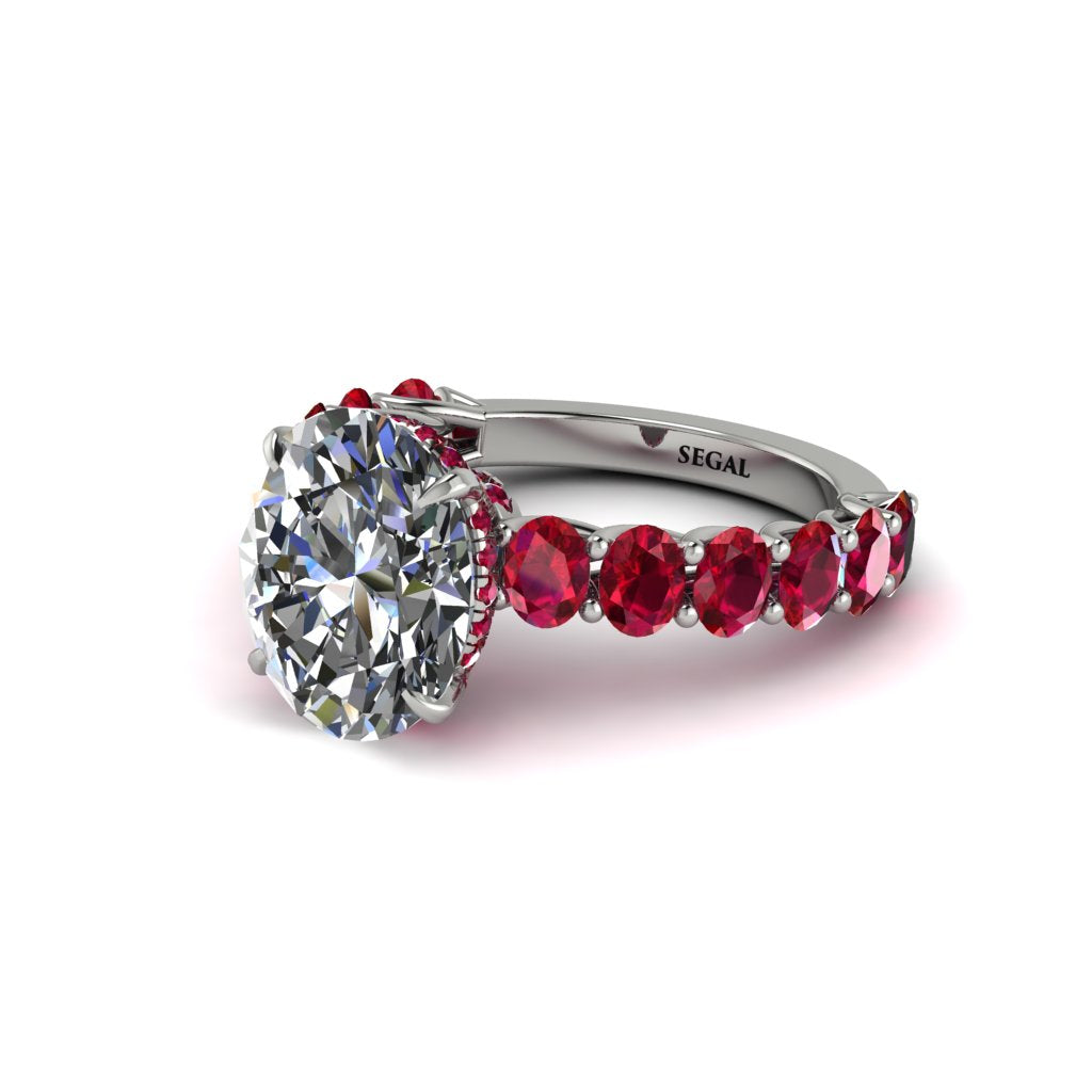 4ct Oval Cut Diamond Engagement Ring - Xena No. 48