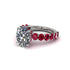 4ct Oval Cut Diamond Engagement Ring - Xena No. 48 image 3