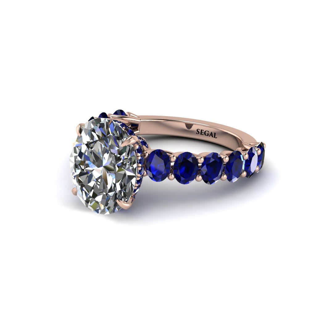 4ct Oval Cut Diamond Engagement Ring - Xena No. 62