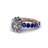 4ct Oval Cut Diamond Engagement Ring - Xena No. 62 image 3