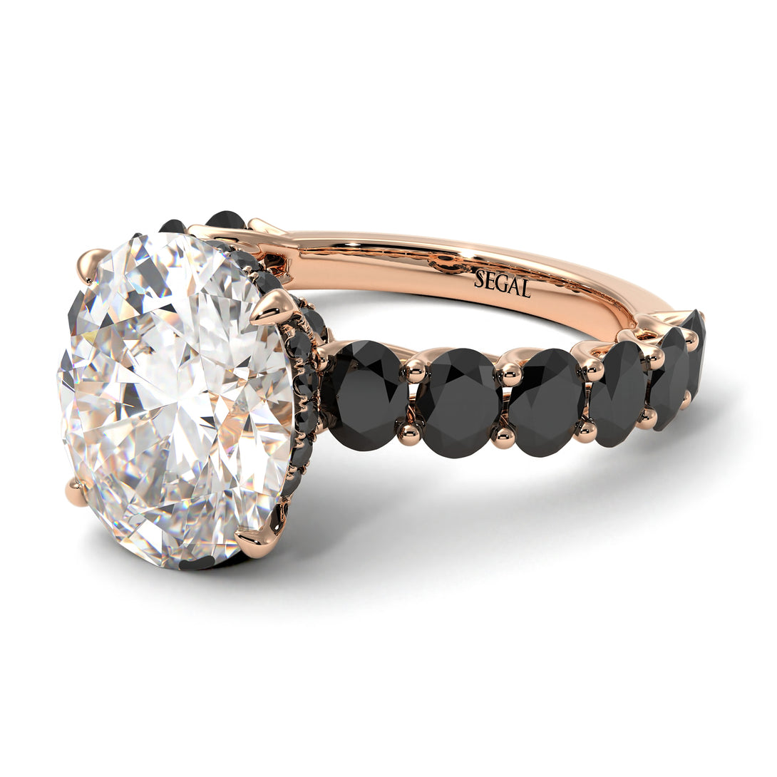 4ct Oval Cut Diamond Engagement Ring - Xena No. 32