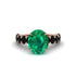 4ct Oval Cut Emerald Engagement Ring - Xena No. 35 image 2