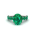 4ct Oval Cut Emerald Engagement Ring - Xena No. 21