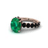 4ct Oval Cut Emerald Engagement Ring - Xena No. 35