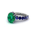 4ct Oval Cut Emerald Engagement Ring - Xena No. 66