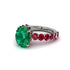 4ct Oval Cut Emerald Engagement Ring - Xena No. 51