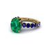 4ct Oval Cut Emerald Engagement Ring - Xena No. 64 image 3