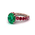 4ct Oval Cut Emerald Engagement Ring - Xena No. 50 image 3