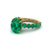 4ct Oval Cut Emerald Engagement Ring - Xena No. 19