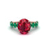 4ct Oval Cut Ruby Engagement Ring - Xena No. 26 image 2