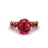 4ct Oval Cut Ruby Engagement Ring - Xena No. 55 image 2