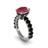 4ct Oval Cut Ruby Engagement Ring - Xena No. 42 image 1