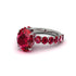 4ct Oval Cut Ruby Engagement Ring - Xena No. 57