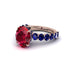 4ct Oval Cut Ruby Engagement Ring - Xena No. 71