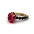 4ct Oval Cut Ruby Engagement Ring - Xena No. 40