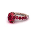 4ct Oval Cut Ruby Engagement Ring - Xena No. 56 image 2