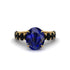 4ct Oval Cut Sapphire Engagement Ring - Xena No. 43